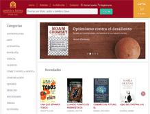 Tablet Screenshot of libreriaamericalatina.com